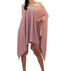 Elegant Pink Off-Shoulder Dress